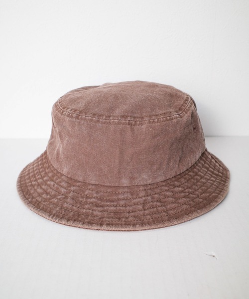 FRUIT OF THE LOOM(フルーツオブザルーム)の「【es】【FRUIT OF THE LOOM】Pigment BUCKET HAT(ハット・メンズ・ブラック/ブラウン/アイボリー/インディゴブルー/ベージュ・FREE)」の10枚目の写真