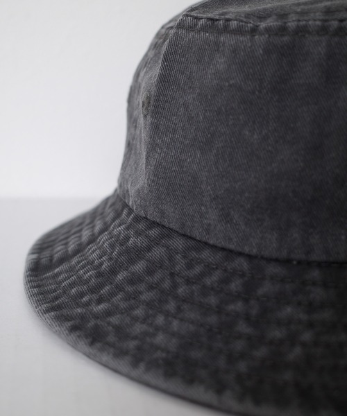 FRUIT OF THE LOOM(フルーツオブザルーム)の「【es】【FRUIT OF THE LOOM】Pigment BUCKET HAT(ハット・メンズ・ブラック/ブラウン/アイボリー/インディゴブルー/ベージュ・FREE)」の9枚目の写真