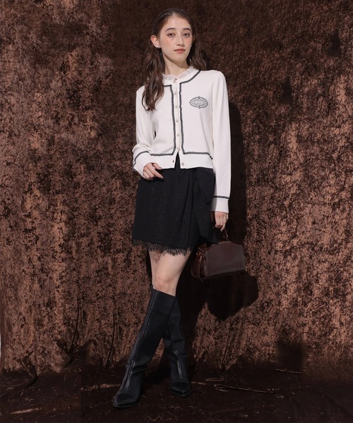 Rirandture(リランドチュール)の「リボンラップミニスカート(スカート・レディース・ブラック/グレー・2/1/0)」の12枚目の写真