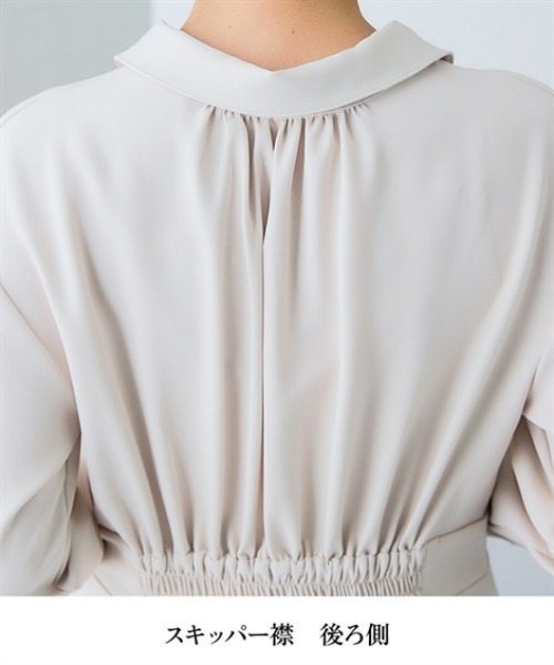 7days Life Styling(セブンデイズライフスタイリング)の「【選べる2タイプ】ダブルクロスウエスト切替ワンピース(ワンピース・レディース・ベージュ系/ブラック系/ネイビー系/ブラック/ベージュ/ネイビー・S/M/L/LL)」の17枚目の写真