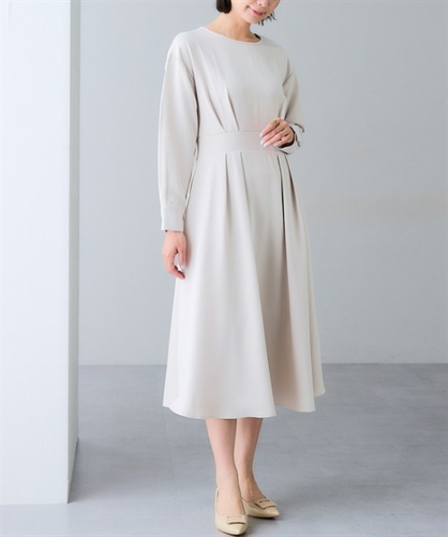 7days Life Styling(セブンデイズライフスタイリング)の「【選べる2タイプ】ダブルクロスウエスト切替ワンピース(ワンピース・レディース・ベージュ系/ブラック系/ネイビー系/ブラック/ベージュ/ネイビー・S/M/L/LL)」の18枚目の写真