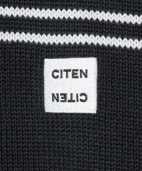 CITEN(シテン)の「<CITEN>ミドルゲージクルーネックニット ボーダー(ニット/セーター・メンズ・グレー系/ネイビー・M/L)」の10枚目の写真