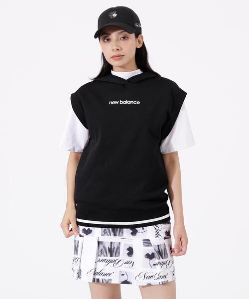 New Balance Golf(ニューバランスゴルフ)の「【new balance golf】スリーブレス ニット フーディー (WOMENS)(ニット/セーター・レディース・ブラック/グリーン系その他/ホワイト・SMALL/MEDIUM/LARGE)」の8枚目の写真