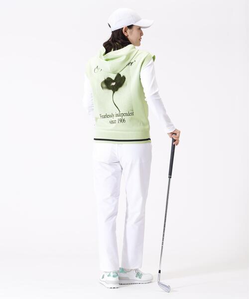 New Balance Golf(ニューバランスゴルフ)の「【new balance golf】スリーブレス ニット フーディー (WOMENS)(ニット/セーター・レディース・ブラック/グリーン系その他/ホワイト・SMALL/MEDIUM/LARGE)」の12枚目の写真