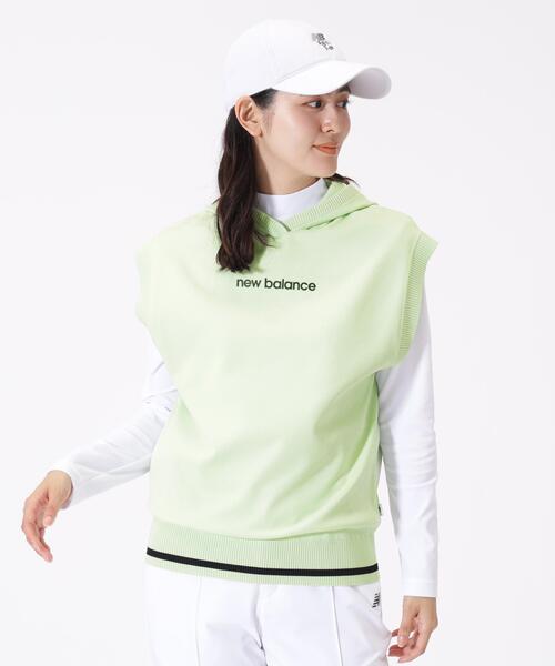New Balance Golf(ニューバランスゴルフ)の「【new balance golf】スリーブレス ニット フーディー (WOMENS)(ニット/セーター・レディース・ブラック/グリーン系その他/ホワイト・SMALL/MEDIUM/LARGE)」の14枚目の写真