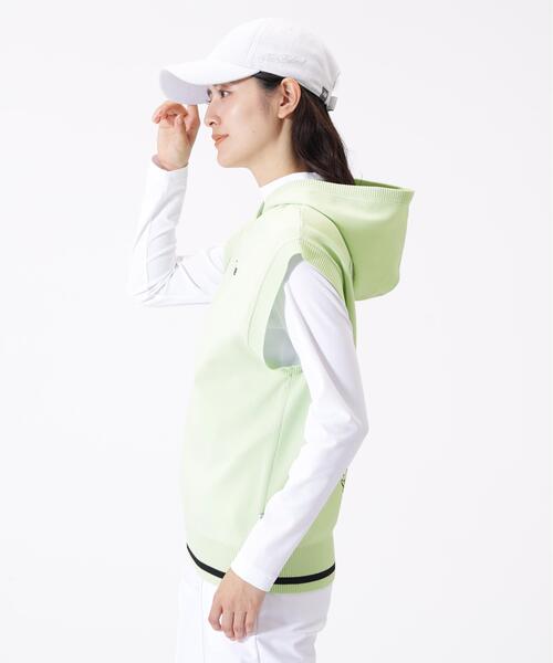 New Balance Golf(ニューバランスゴルフ)の「【new balance golf】スリーブレス ニット フーディー (WOMENS)(ニット/セーター・レディース・ブラック/グリーン系その他/ホワイト・SMALL/MEDIUM/LARGE)」の15枚目の写真
