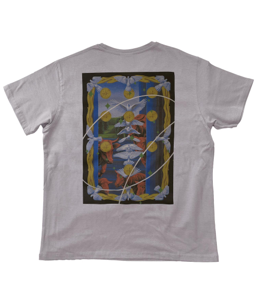 MOSQUITO MURDERERS（モスキートマーダラーズ）の「The Expulsion of the Money Changers T-SHIRT -Gray（Tシャツ/カットソー・レディース・その他・1/2/3）」の2枚目の写真
