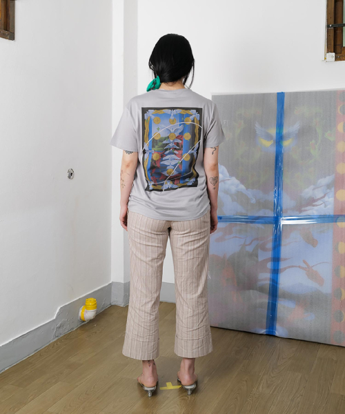 MOSQUITO MURDERERS（モスキートマーダラーズ）の「The Expulsion of the Money Changers T-SHIRT -Gray（Tシャツ/カットソー・レディース・その他・1/2/3）」の4枚目の写真
