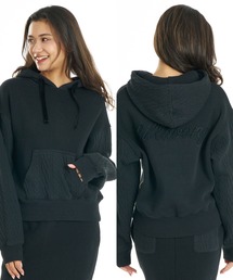 BILLABONG ウィメンズ QUILT MIX LOOSE FIT PARKA パーカー 【2026年秋冬モデル】/ビラボン異素材ミックスプルオーバーフーディー(セットアップ対応可)