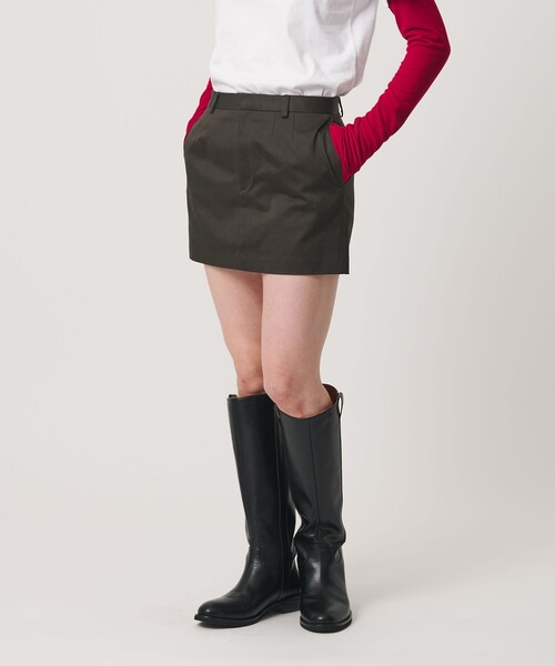 ER(イーアール)の「<ER>チノ ミニスカート(スカート・レディース・ベージュ/ダークグレー・S/M)」の10枚目の写真