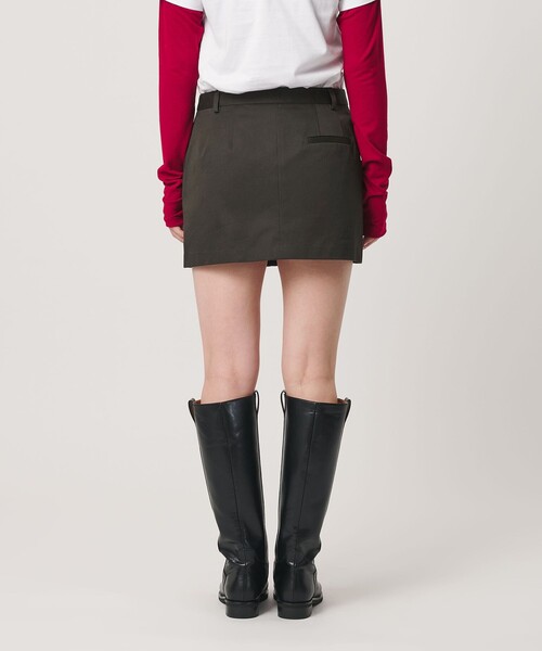 ER(イーアール)の「<ER>チノ ミニスカート(スカート・レディース・ベージュ/ダークグレー・S/M)」の12枚目の写真