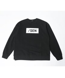 Monkey Flower（モンキーフラワー）の「共用ボックスロゴルーズフィットスウェットシャツ/SS2WMT04U ブラック（スウェット）」