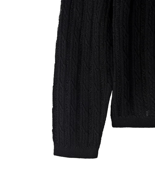 STYLE DELI(スタイルデリ)の「【BLK001】ライトメッシュインナートップス(Tシャツ/カットソー・レディース・ブラック/アイボリー・FREE)」の14枚目の写真