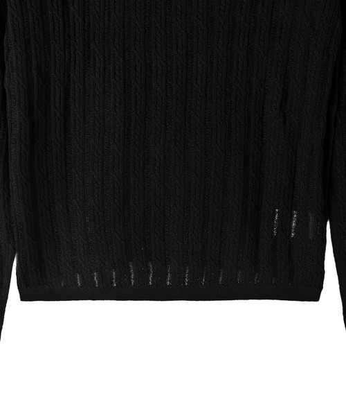 STYLE DELI(スタイルデリ)の「【BLK001】ライトメッシュインナートップス(Tシャツ/カットソー・レディース・ブラック/アイボリー・FREE)」の15枚目の写真