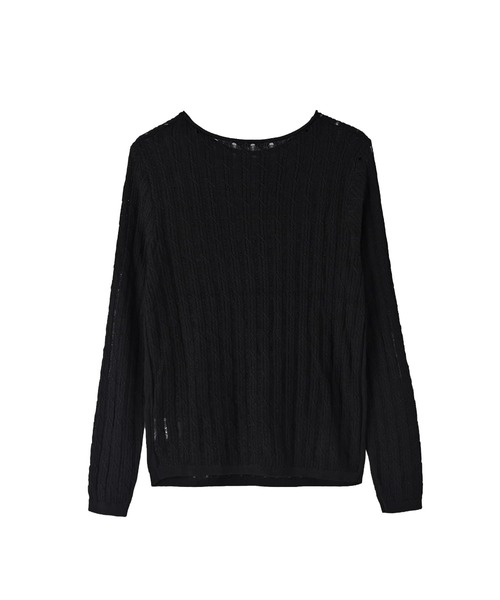 STYLE DELI(スタイルデリ)の「【BLK001】ライトメッシュインナートップス(Tシャツ/カットソー・レディース・ブラック/アイボリー・FREE)」の17枚目の写真