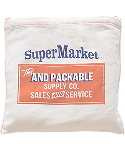 CHELSEA New York(チェルシーニューヨーク)の「PACKABLEツイルマルシェバッグ(エコバッグ/サブバッグ・レディース・ホワイト×イエロー/B/O/S/インディゴブルー/ブルー/イエロー/レッド・FREE)」の19枚目の写真