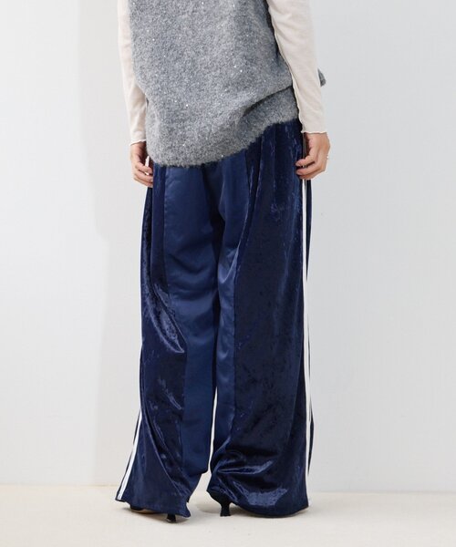 etsinta(エシンタ)の「【etsinta】リメイクベロアジャージーパンツ(その他パンツ・レディース・ネイビー/ピンク・ONE SIZE)」の11枚目の写真