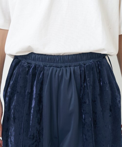 etsinta(エシンタ)の「【etsinta】リメイクベロアジャージーパンツ(その他パンツ・レディース・ネイビー/ピンク・ONE SIZE)」の22枚目の写真