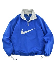 VINTAGE（ヴィンテージ）の「【USED】90's NIKE Big swoosh ハーフジップ ナイロン トラックジャケット（ナイロンジャケット）」