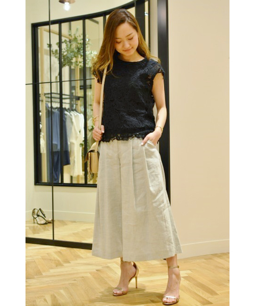FIGARO Paris(フィガロパリ)の「コットンケミカルレース ブラウス◆(シャツ/ブラウス・レディース・ブラック/ホワイト・36)」の15枚目の写真