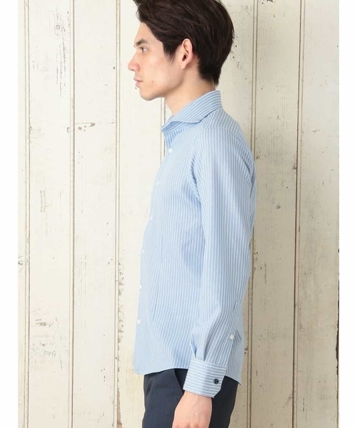 MICHEL KLEIN HOMME (ミッシェルクランオム)の「ストライプジャガードカットシャツ(シャツ/ブラウス・メンズ・ネイビー/ラベンダー/ブルー/ホワイト・MEDIUM/X-LARGE/LARGE)」の13枚目の写真