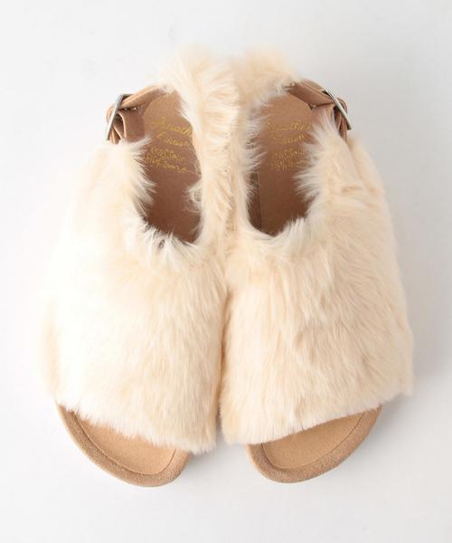 Another Edition（アナザーエディション）の「Another Edition×CASSELINI フェイクファーサンダル/ AE×CASSELINI FUR SNDL◆（サンダル・レディース・オフホワイト/ブラウン/コバルトブルー/ブラック・23.0cm/23.5cm/24.0cm）」の5枚目の写真