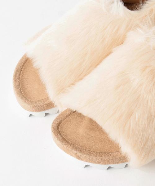 Another Edition（アナザーエディション）の「Another Edition×CASSELINI フェイクファーサンダル/ AE×CASSELINI FUR SNDL◆（サンダル・レディース・オフホワイト/ブラウン/コバルトブルー/ブラック・23.0cm/23.5cm/24.0cm）」の9枚目の写真