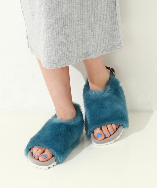 Another Edition（アナザーエディション）の「Another Edition×CASSELINI フェイクファーサンダル/ AE×CASSELINI FUR SNDL◆（サンダル・レディース・オフホワイト/ブラウン/コバルトブルー/ブラック・23.0cm/23.5cm/24.0cm）」の19枚目の写真