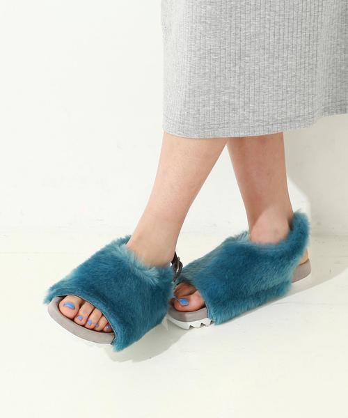 Another Edition（アナザーエディション）の「Another Edition×CASSELINI フェイクファーサンダル/ AE×CASSELINI FUR SNDL◆（サンダル・レディース・オフホワイト/ブラウン/コバルトブルー/ブラック・23.0cm/23.5cm/24.0cm）」の20枚目の写真