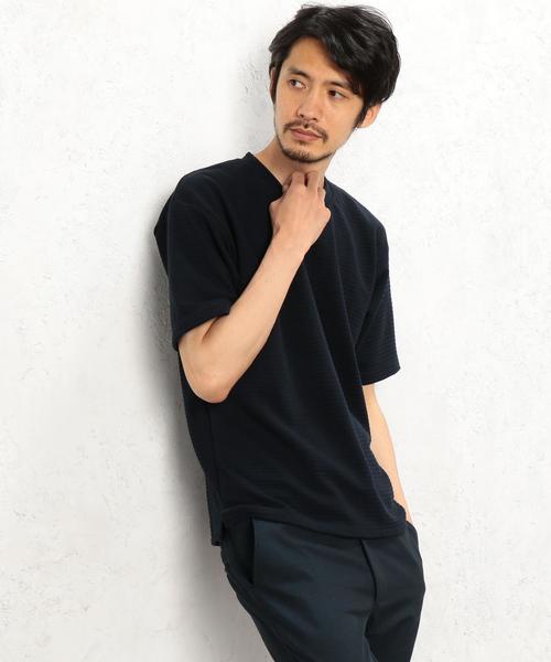 green label relaxing（グリーンレーベルリラクシング）の「KC RIPPLE ビッグTシャツ◆（Tシャツ/カットソー・メンズ・ホワイト/ネイビー/その他1・MEDIUM/LARGE/SMALL）」の2枚目の写真