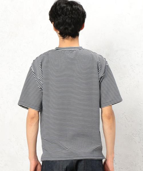 green label relaxing（グリーンレーベルリラクシング）の「KC RIPPLE ビッグTシャツ◆（Tシャツ/カットソー・メンズ・ホワイト/ネイビー/その他1・MEDIUM/LARGE/SMALL）」の4枚目の写真