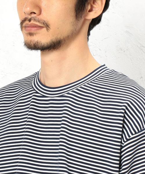 green label relaxing（グリーンレーベルリラクシング）の「KC RIPPLE ビッグTシャツ◆（Tシャツ/カットソー・メンズ・ホワイト/ネイビー/その他1・MEDIUM/LARGE/SMALL）」の11枚目の写真