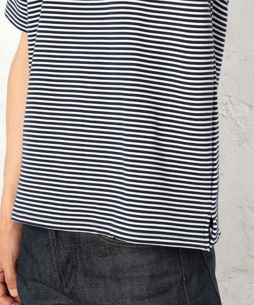 green label relaxing（グリーンレーベルリラクシング）の「KC RIPPLE ビッグTシャツ◆（Tシャツ/カットソー・メンズ・ホワイト/ネイビー/その他1・MEDIUM/LARGE/SMALL）」の13枚目の写真