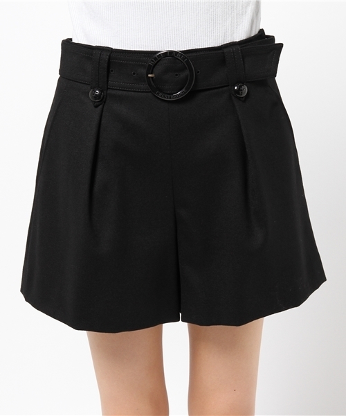 BLUE LABEL CRESTBRIDGE（ブルーレーベルクレストブリッジ）の「ストレッチサキソニー　ショートパンツ（その他パンツ・レディース・ブラック/イエロー・36/38）」の6枚目の写真