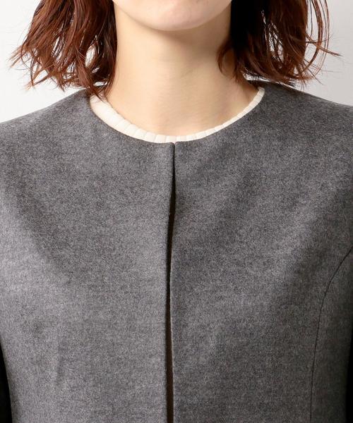 UNITED ARROWS（ユナイテッドアローズ）の「○UBBT W SMOOTH ノーカラー ジャケット◆（ノーカラージャケット・レディース・ネイビー/ライトグレー/ベージュ・40/36/38）」の8枚目の写真