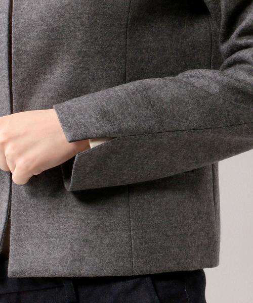 UNITED ARROWS（ユナイテッドアローズ）の「○UBBT W SMOOTH ノーカラー ジャケット◆（ノーカラージャケット・レディース・ネイビー/ライトグレー/ベージュ・40/36/38）」の9枚目の写真