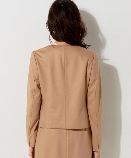 UNITED ARROWS（ユナイテッドアローズ）の「○UBBT W SMOOTH ノーカラー ジャケット◆（ノーカラージャケット・レディース・ネイビー/ライトグレー/ベージュ・40/36/38）」の15枚目の写真