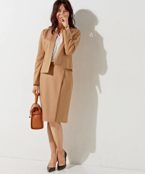 UNITED ARROWS（ユナイテッドアローズ）の「○UBBT W SMOOTH ノーカラー ジャケット◆（ノーカラージャケット・レディース・ネイビー/ライトグレー/ベージュ・40/36/38）」の17枚目の写真