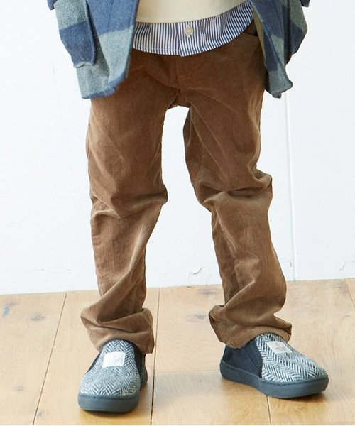 apres les cours（アプレレクール）の「ストレッチコール天パンツ(10分丈)（その他パンツ・キッズ・ネイビー/ブラウン/オレンジ/カーキ・140/110/130/80/120/100/90）」の2枚目の写真