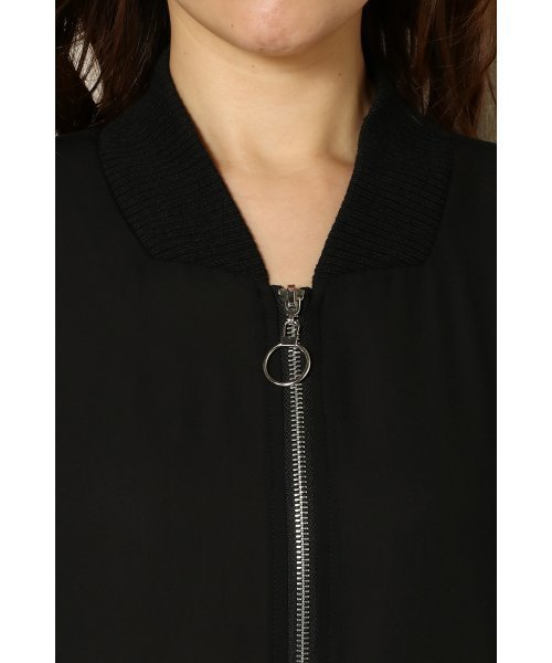 VENCEEXCHANGE（ヴァンスエクスチェンジ）の「ビックシルエットブルゾン（ブルゾン・レディース・オフホワイト/ブラック/カーキ・MEDIUM）」の8枚目の写真