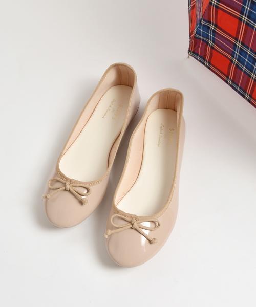 SHIPS（シップス）の「ポケッタブルバレエシューズ（レイン対応）◇（レインシューズ・レディース・ネイビー/シルバー/ベージュ系その他/レッド/ゴールド/グリーン・LARGE/SMALL/MEDIUM）」の2枚目の写真