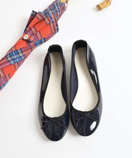 SHIPS（シップス）の「ポケッタブルバレエシューズ（レイン対応）◇（レインシューズ・レディース・ネイビー/シルバー/ベージュ系その他/レッド/ゴールド/グリーン・LARGE/SMALL/MEDIUM）」の3枚目の写真