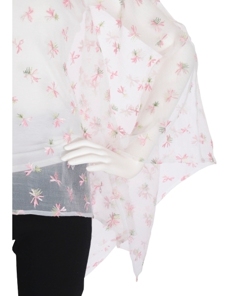 merry jenny（メリージェニー）の「おはな刺繍のスクエアＴＯＰＳ（シャツ/ブラウス・レディース・ブラック/オフホワイト・FREE）」の6枚目の写真