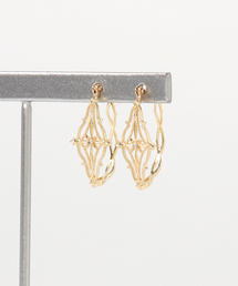 agete | K10フープピアス(ピアス（両耳用）)