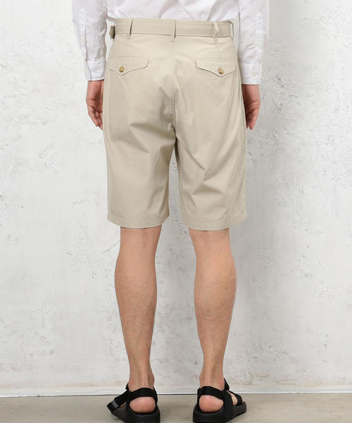 green label relaxing（グリーンレーベルリラクシング）の「OS T/C PPLN BELTED ショートパンツ ◆（その他パンツ・メンズ・ブラック/グレー/ベージュ・LARGE/SMALL/MEDIUM）」の17枚目の写真