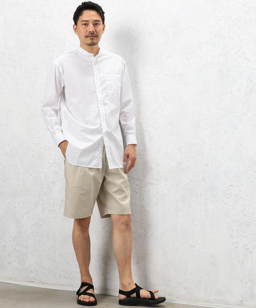 green label relaxing（グリーンレーベルリラクシング）の「OS T/C PPLN BELTED ショートパンツ ◆（その他パンツ・メンズ・ブラック/グレー/ベージュ・LARGE/SMALL/MEDIUM）」の11枚目の写真