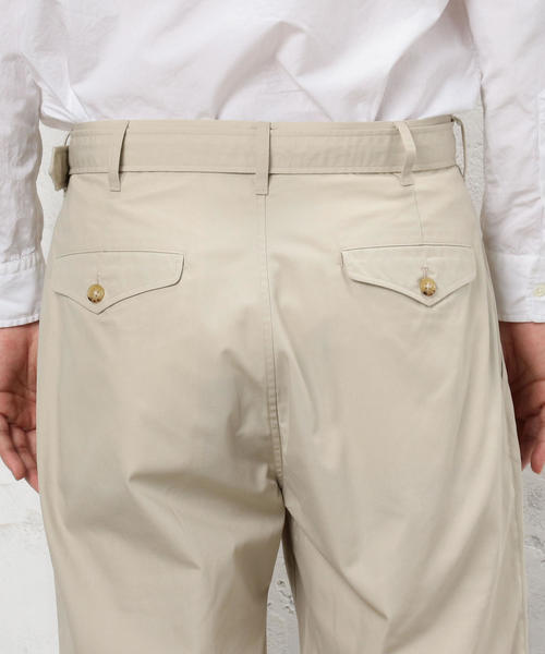 green label relaxing（グリーンレーベルリラクシング）の「OS T/C PPLN BELTED ショートパンツ ◆（その他パンツ・メンズ・ブラック/グレー/ベージュ・LARGE/SMALL/MEDIUM）」の14枚目の写真