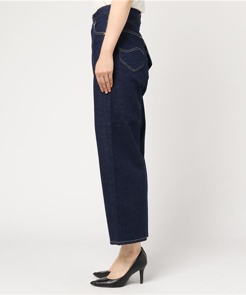 SLOBE IENA（スローブイエナ）の「LEE LOOSE FIT ストレートデニムパンツ◆（デニムパンツ・レディース・ネイビー・MEDIUM/SMALL/X-SMALL）」の3枚目の写真