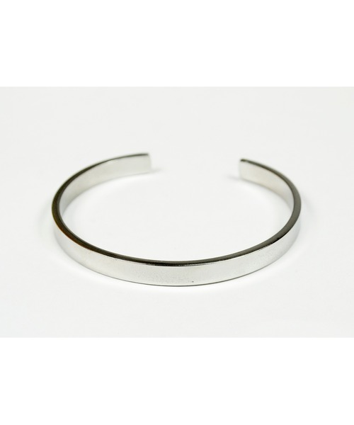 BEATJIVE（ビートジャイブ）の「ブレスレットシンプルデザインシルバーカラーステンバングル メンズ レディース（バングル/リストバンド・レディース・シルバー・FREE）」の2枚目の写真