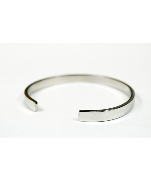 BEATJIVE（ビートジャイブ）の「ブレスレットシンプルデザインシルバーカラーステンバングル メンズ レディース（バングル/リストバンド・レディース・シルバー・FREE）」の4枚目の写真